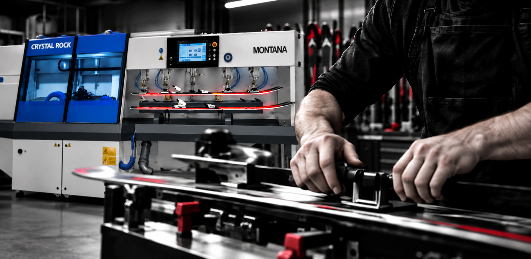Servis lyží OSTRA HRANA s technologií MONTANA Crystal Rock MAX